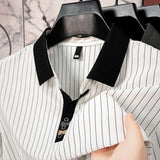 Nico Elegantes gestreiftes Herren-Poloshirt