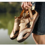 Klassische Herren-Ledersandalen