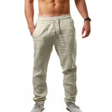 Luftige Herrenhose mit Leinen