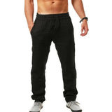 Luftige Herrenhose mit Leinen