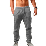 Luftige Herrenhose mit Leinen