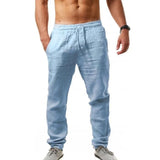Luftige Herrenhose mit Leinen