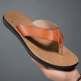 Lässige Herren-Ledersandalen