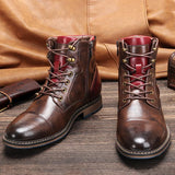 Klassische Herren-Stiefeletten aus Leder
