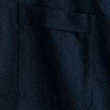 Herrenhemd mit Stehkragen und Brusttasche