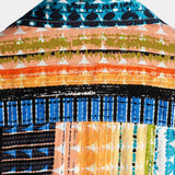 Blaues Herrenhemd mit bunten Streifen