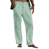 Klassische Herrenhose mit Leinen