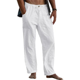 Klassische Herrenhose mit Leinen