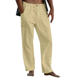 Klassische Herrenhose mit Leinen