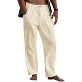 Klassische Herrenhose mit Leinen