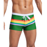 Bernd – Herrenbadehose mit Regenbogenstreifen