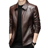 Lässige Herrenjacke aus Echtleder