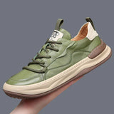 Herren-Lederschuhe mit dicker Sohle