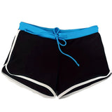 Dieter – schwarze Herren-Badeshorts im Ozean-Look