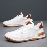 Herren-Lederschuhe mit dicker Sohle