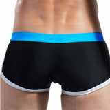 Dieter – schwarze Herren-Badeshorts im Ozean-Look