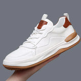 Herren-Lederschuhe mit dicker Sohle