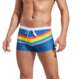Bernd – Herrenbadehose mit Regenbogenstreifen