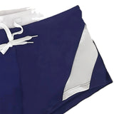 Günter – kurze sportliche Herrenbadehose im Marine-Stil