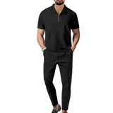 Herrenset: Poloshirt und Hose