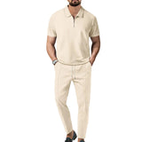 Herrenset: Poloshirt und Hose