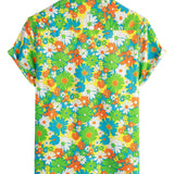 Luca Kurzarm-Herrenhemd im Hawaii-Stil – Grün