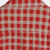 Rot kariertes Herrenhemd mit Tasche
