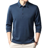 Elegantes Langarm-Poloshirt für Herren