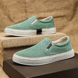 Atmungsaktive Herren-Slipper aus Canvas