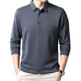 Elegantes Langarm-Poloshirt für Herren