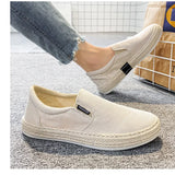 Atmungsaktive Herren-Slipper aus Canvas