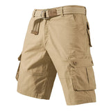 Knielange Herren-Cargoshorts aus Baumwolle
