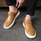 Lässige Herren-Slipper aus Leder