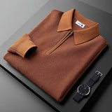 Eleganter Herrenpullover mit Reißverschluss