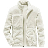 Warme Herrenjacke aus Baumwollfleece