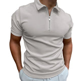 Herren-Poloshirt mit Reißverschluss