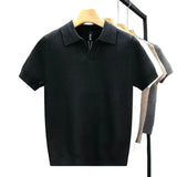 Luftiges Strick-Poloshirt für Herren