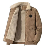 Herren-Cordjacke mit Fleecefutter
