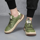 Herren-Lederschuhe mit dicker Sohle
