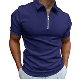 Herren-Poloshirt mit Reißverschluss