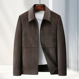 Elegante Herrenjacke aus strukturiertem Gewebe