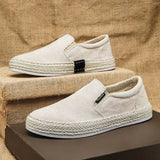 Atmungsaktive Herren-Slipper aus Canvas