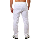 Luftige Herrenhose mit Leinen
