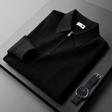 Eleganter Herrenpullover mit Reißverschluss