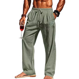 Hawaii-Herrenhose mit Leinen