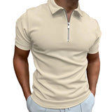 Herren-Poloshirt mit Reißverschluss