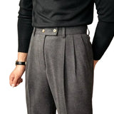 Elegante Herrenhose mit hoher Taille