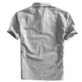 Levin Herren-Poloshirt mit Leinen