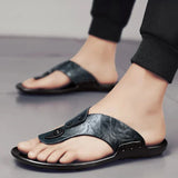 Elegante Herren-Ledersandalen