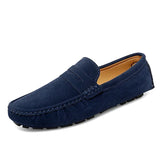 Herren-Wildledermokassins im Segelschuh-Stil